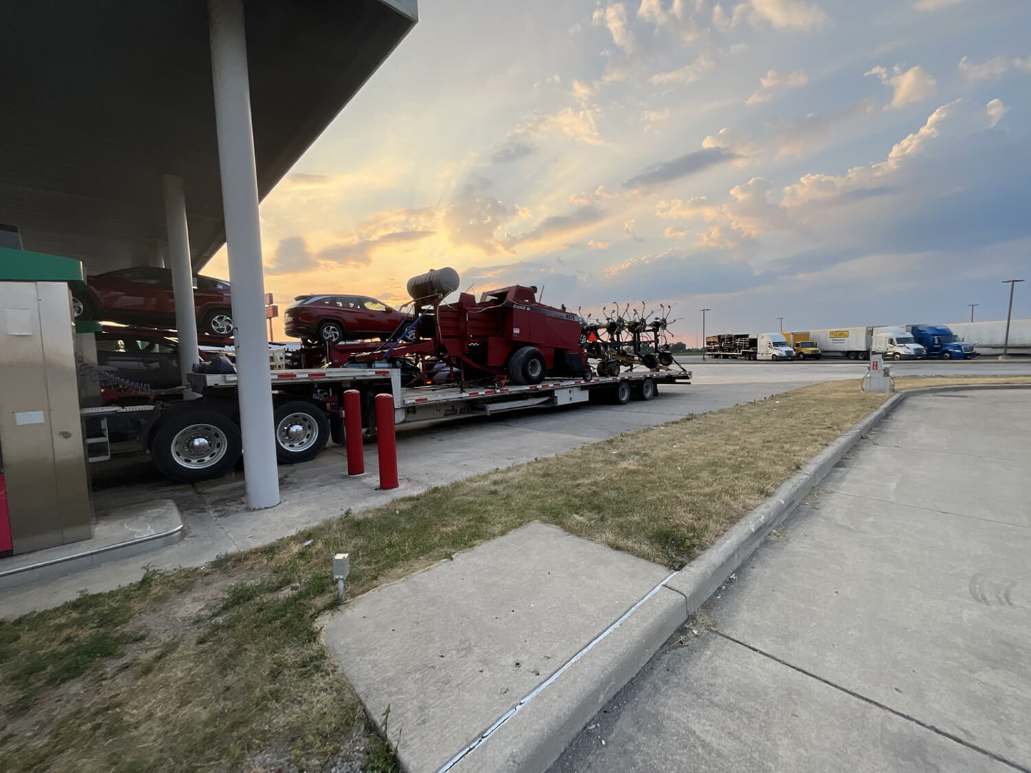 Various Equipment on Trailer Bed