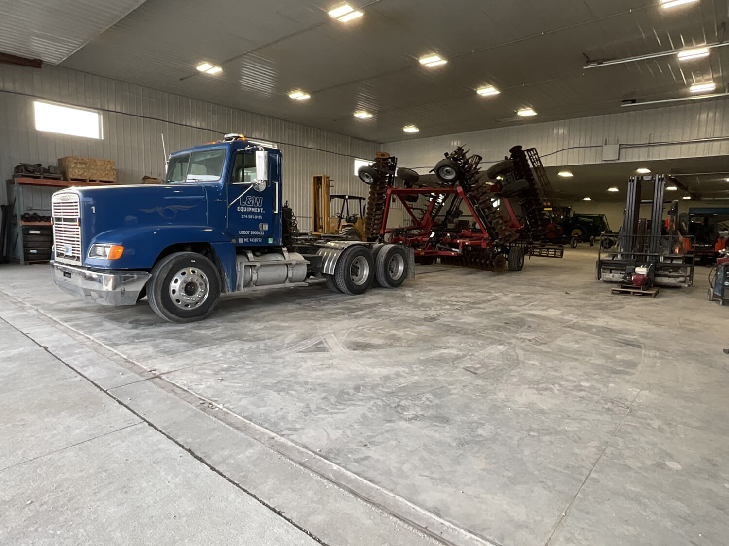 Blue Semi Truck Cab